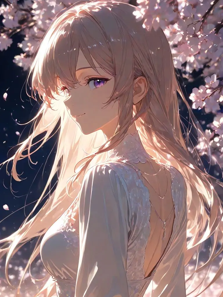 HeavyTwine1508의 桜の木の下の女の子は