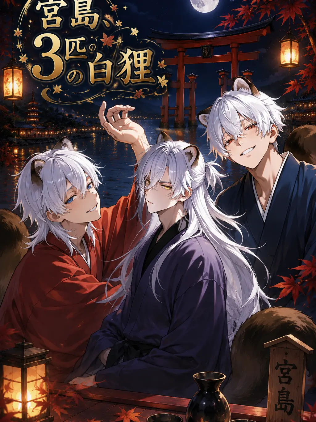 shiki_zeta의 宮島、三匹の白狸