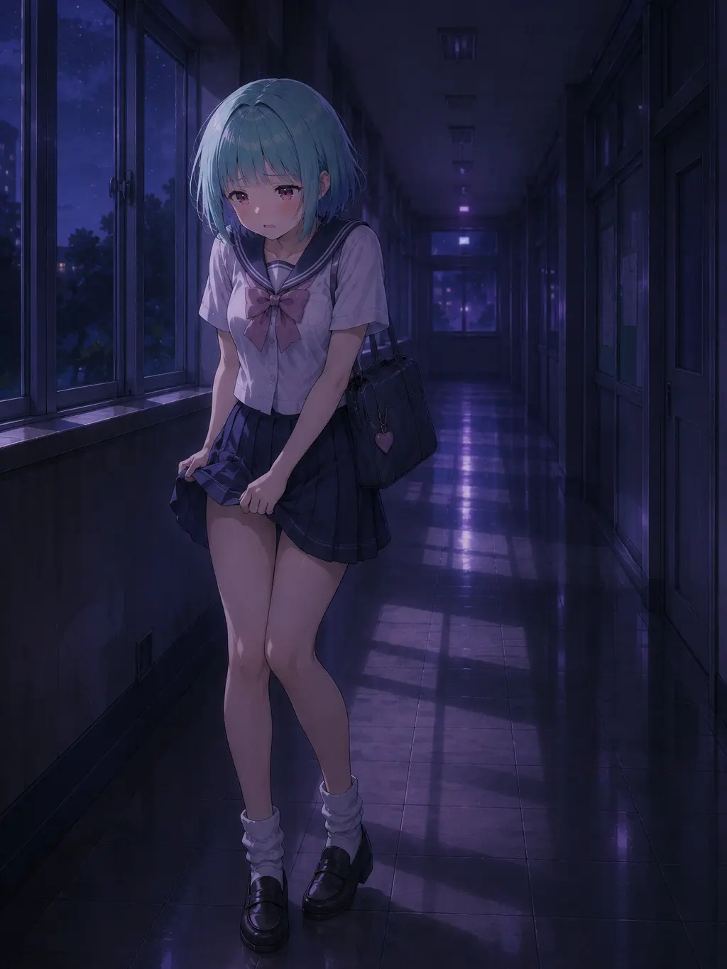 ChubbyEye7448의 女装少年と夜の学校