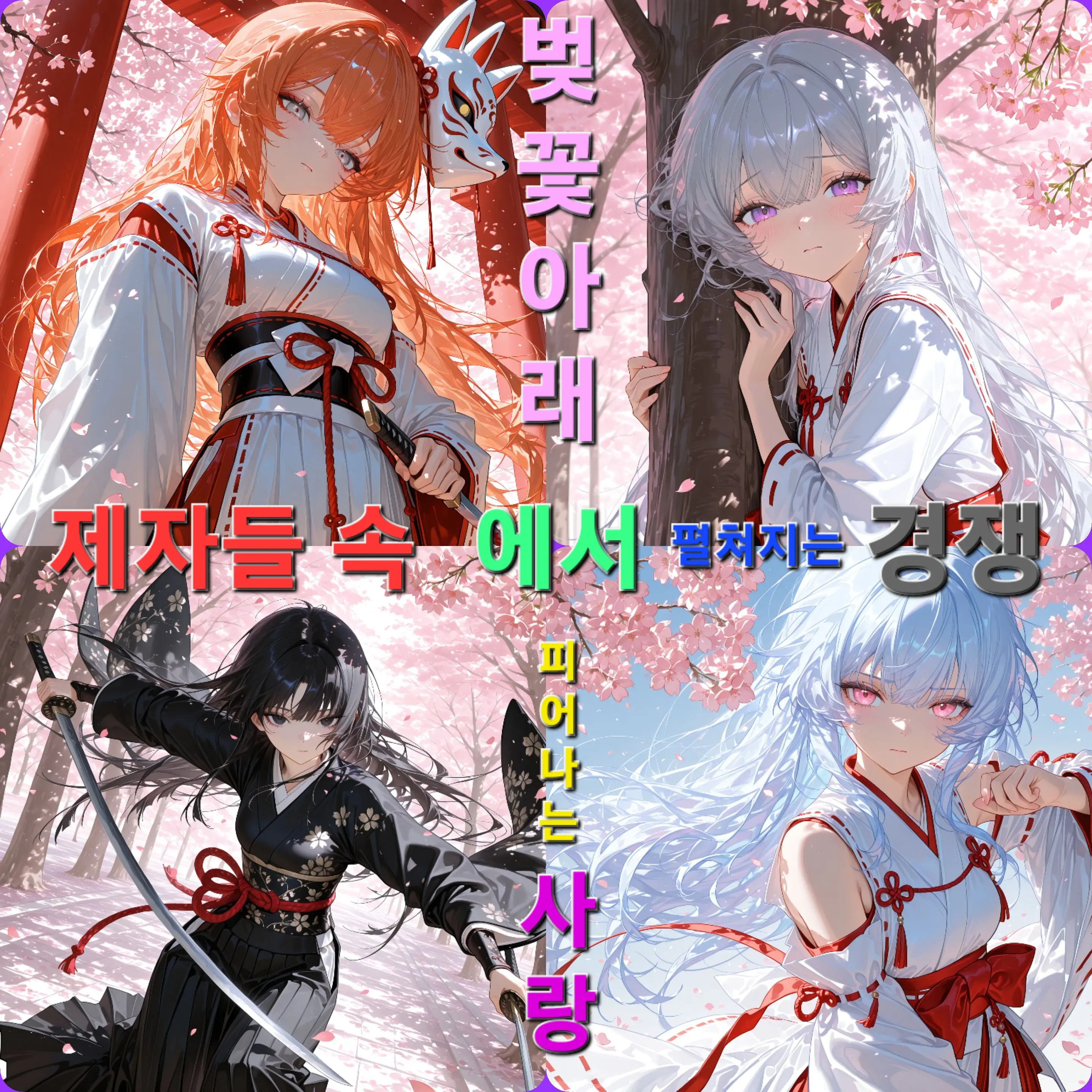 carnation-의 벚꽃 아래의 4명의 제자들