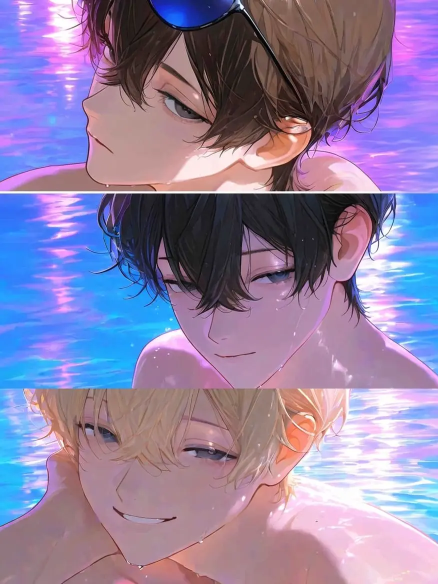 croak02433의 ナイトプールのイケメン達