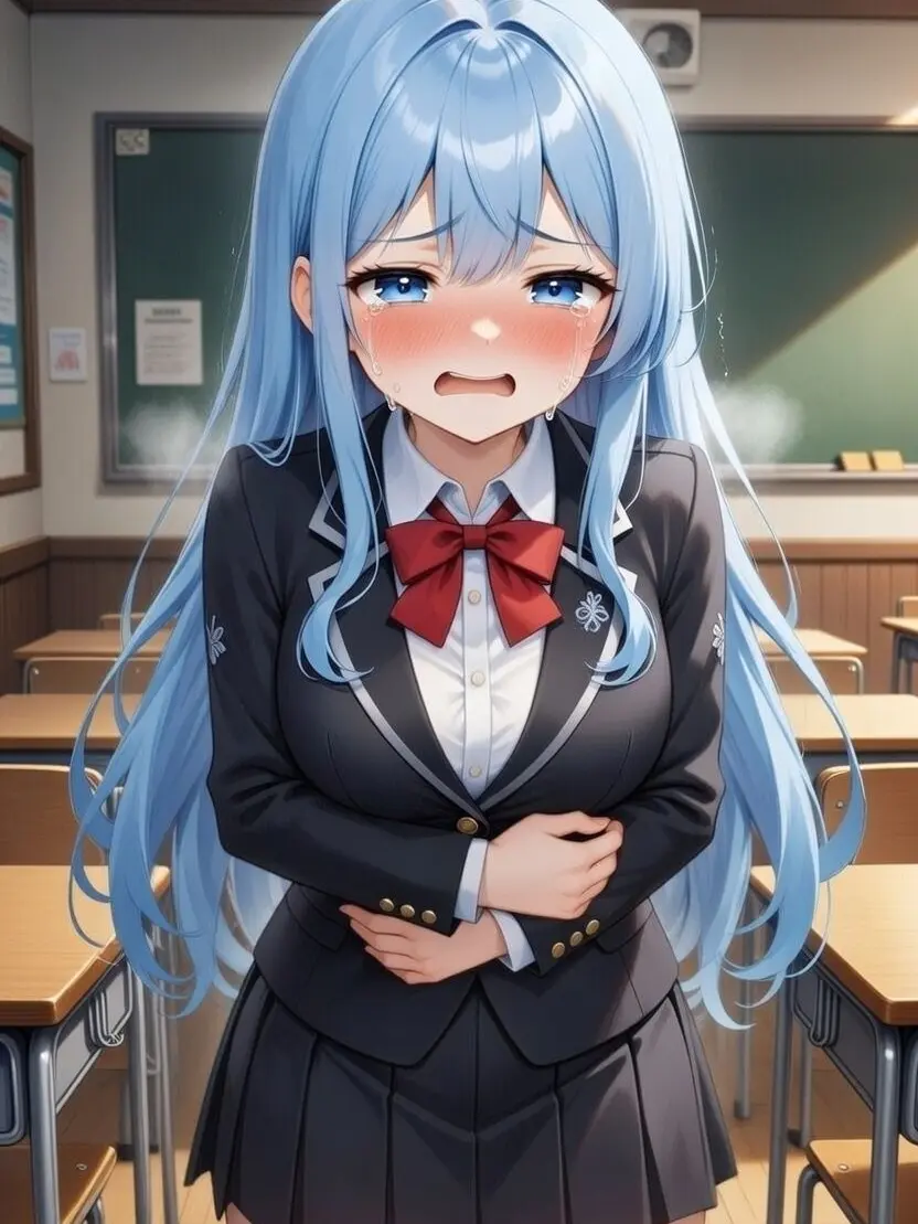 Tekichan1212의 下痢リンコで泣く青髪女子高生