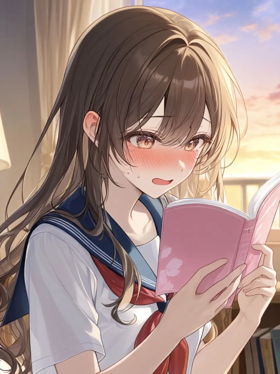DottedGesso1674의 彼女が持ってる本、もしかして...！