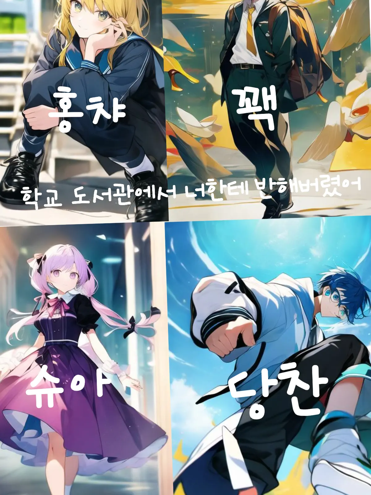 Sea_marvel의 학교 도서관에서 너한테 반해버렸어!!