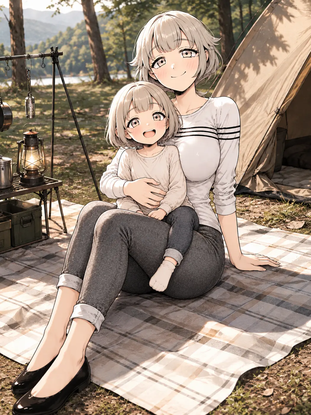 karaza의 とあるキャンプに見つけた親子