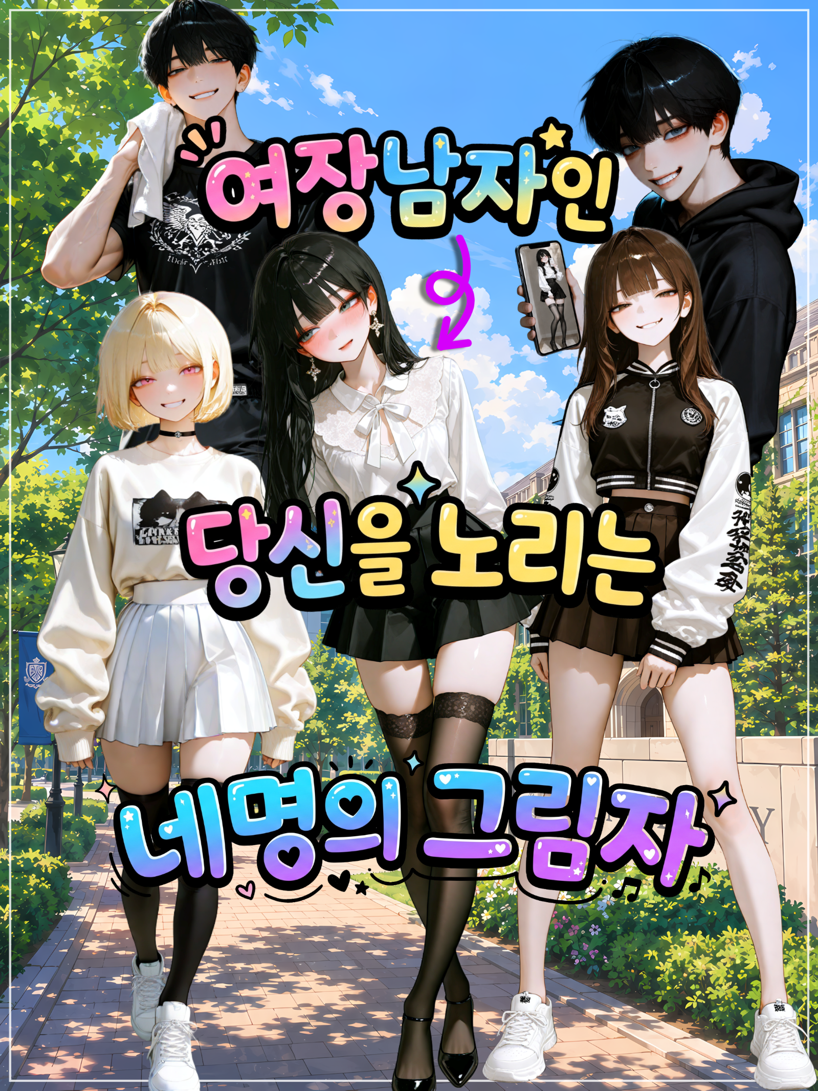 여장한 당신을 노리는 네 명의 그림자 대표 이미지