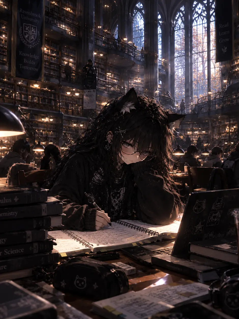 RollingGalaxies의 Studying for finals.