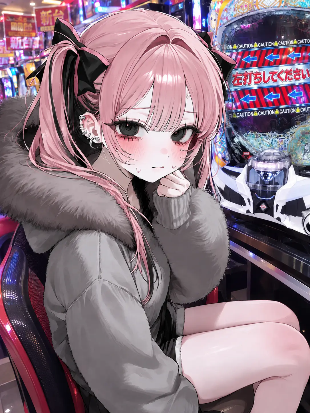 CherryPaint6384의 隣のパチンコ初心者女の子