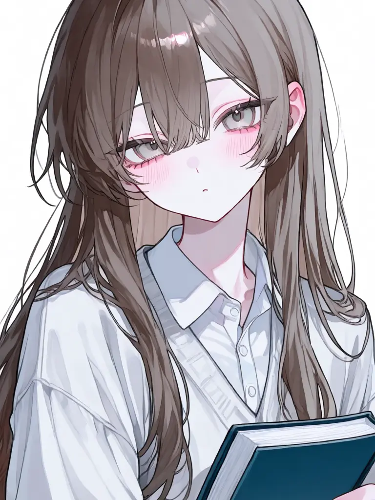 Ku_magai의 筆談をする彼女
