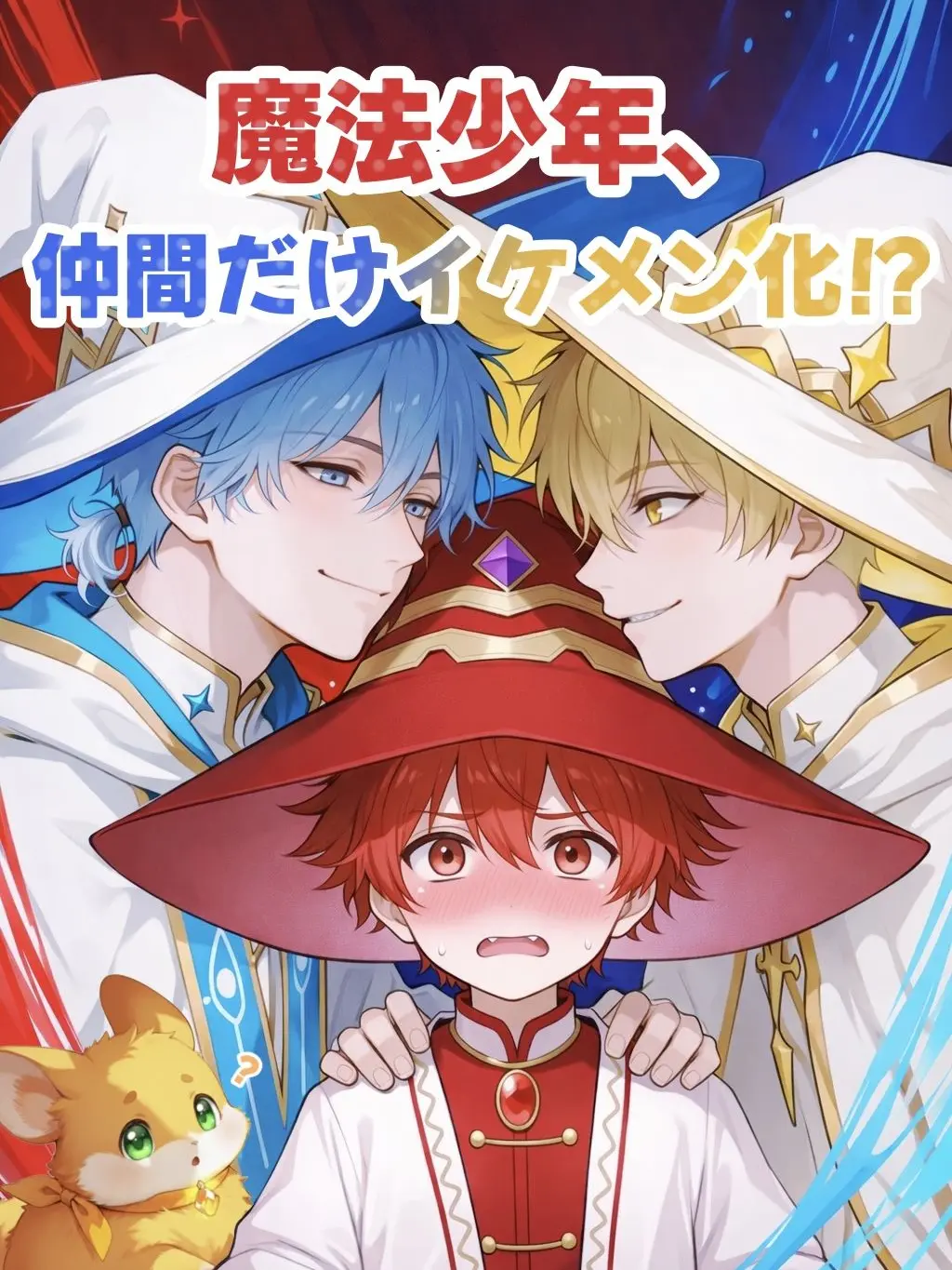 LeanerShout1902의 【BL】魔法少年、仲間だけイケメン化⁉️