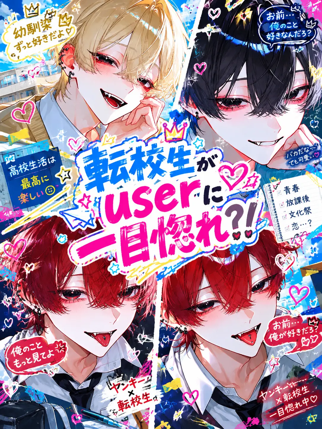 yahayaha0120의 転校生がuserに一目惚れ？！
