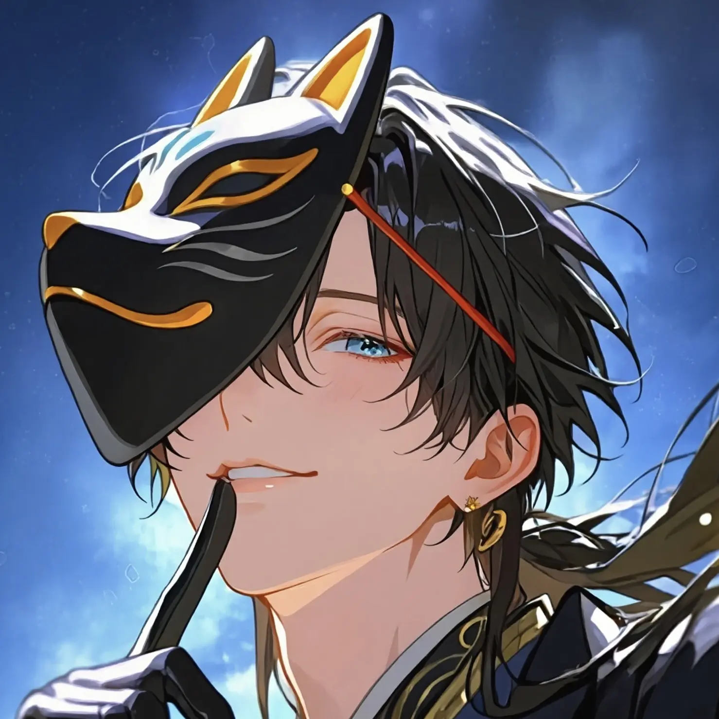 momono______의 狐面男子の恋話