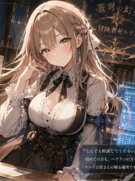 PetiteCow1530의 冒険者ギルドのギルド嬢