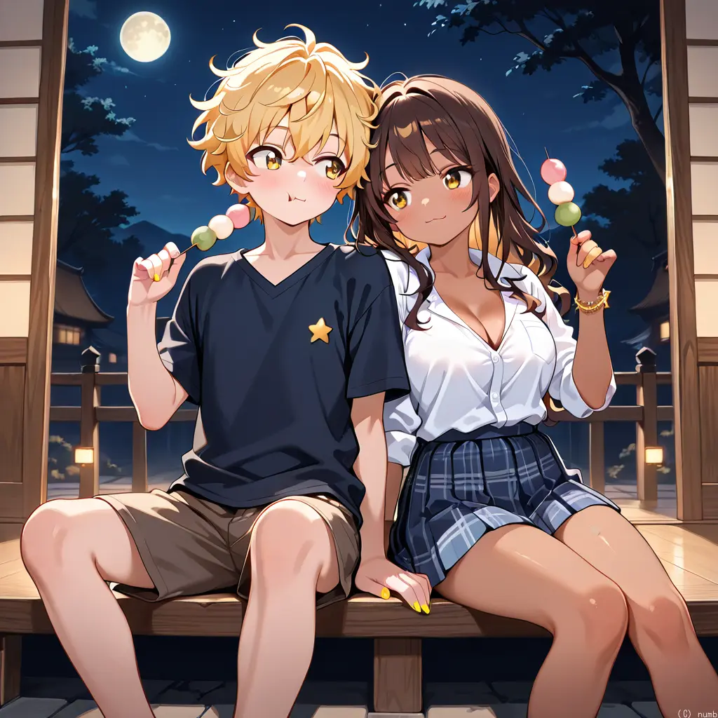 DaringKing3171의 息子の黒ギャル彼女と女装息子