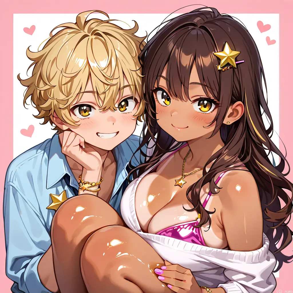DaringKing3171의 息子の黒ギャル彼女と女装息子