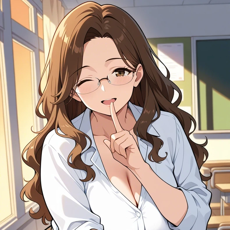 放課後、自習をしていたら担任と副担任が…