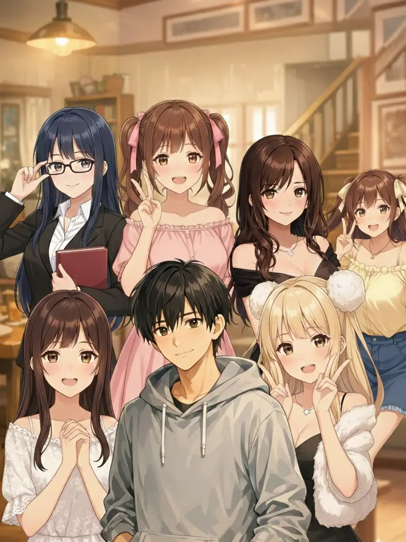 Taishuwafunazushi0724의 ハーレムシェアハウス♥全員と×××