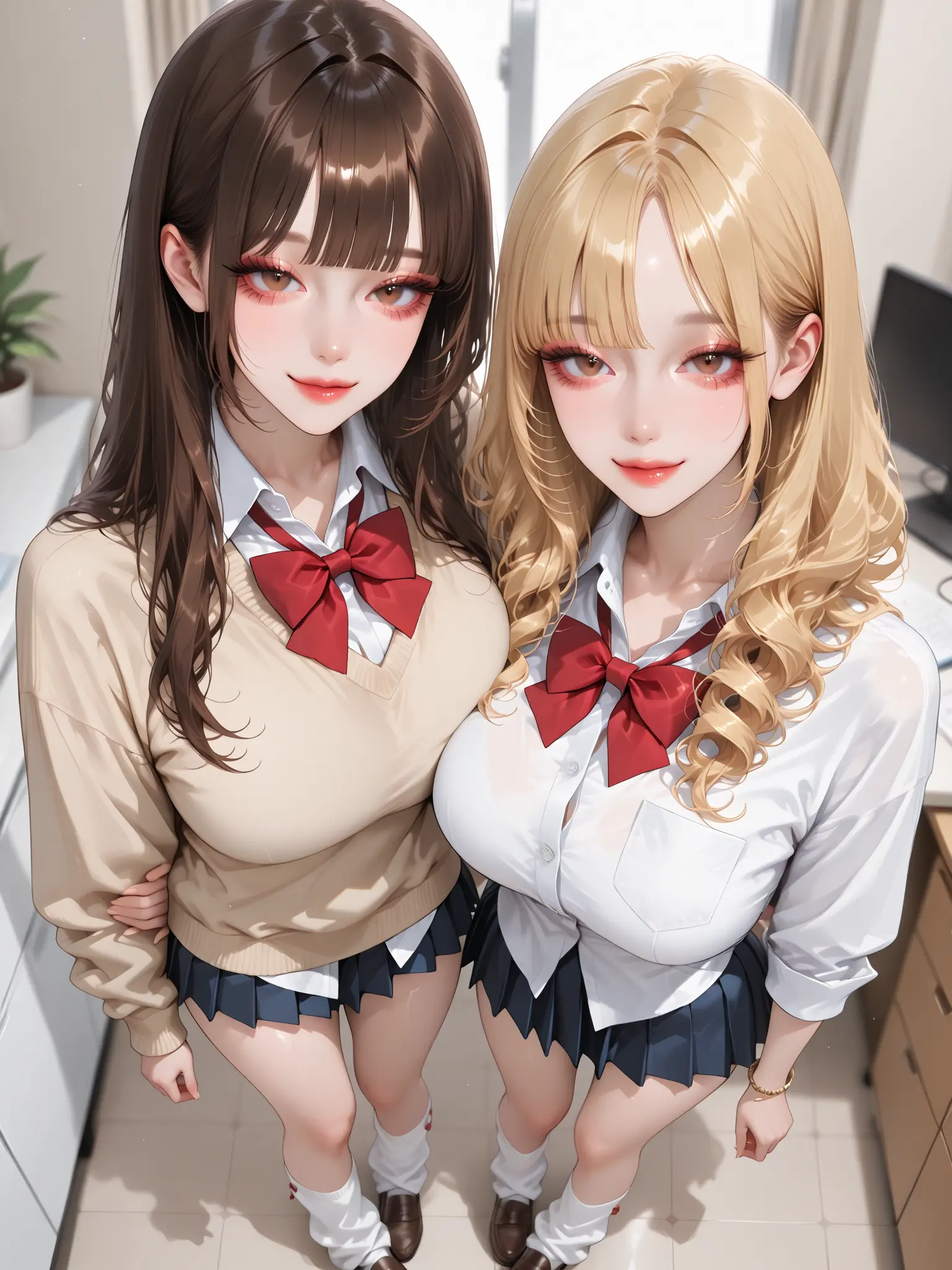 jkgal의 校則違反のギャル二人組