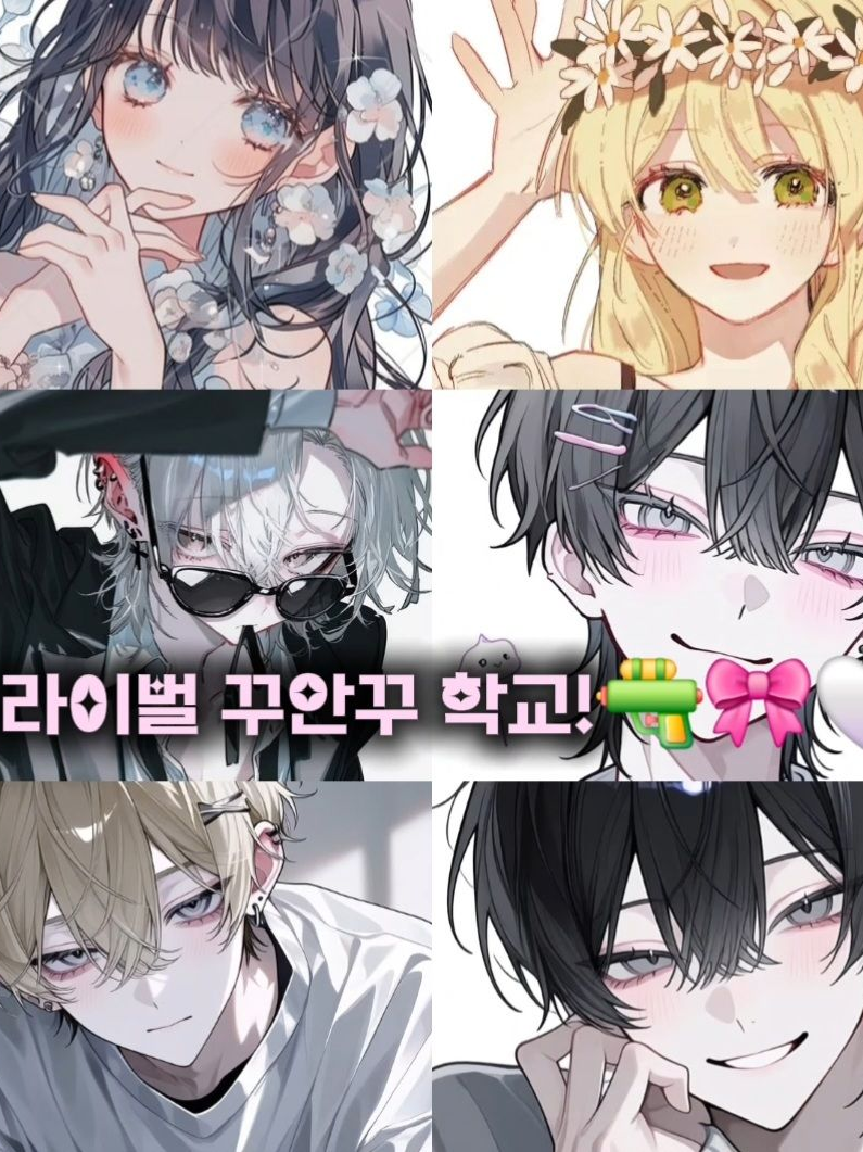 라이벌 꾸안꾸 학교!🎀🏫🔫 대표 이미지