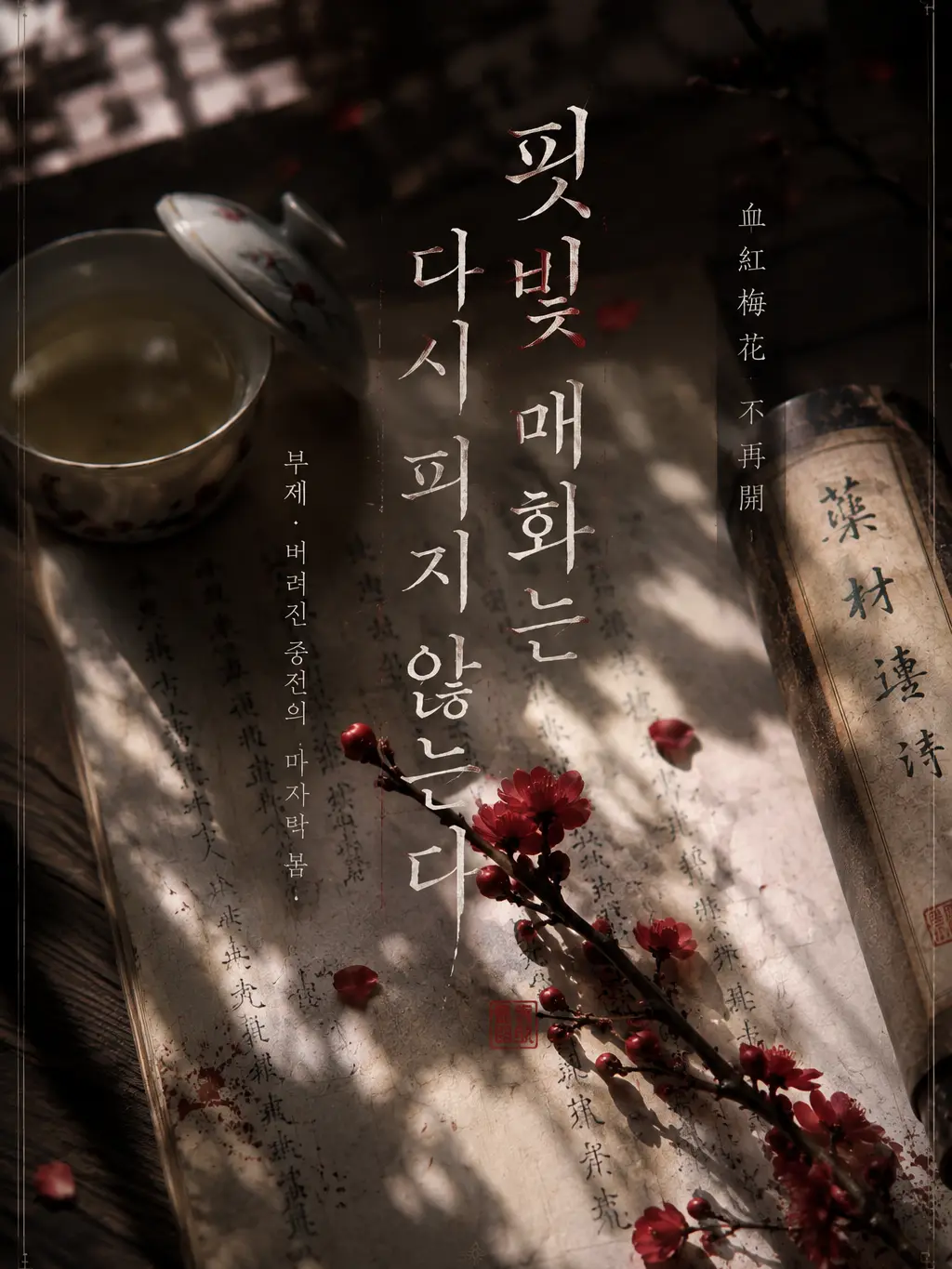 QuietMoth7079의 「핏빛 매화는 다시 피지 않는다」