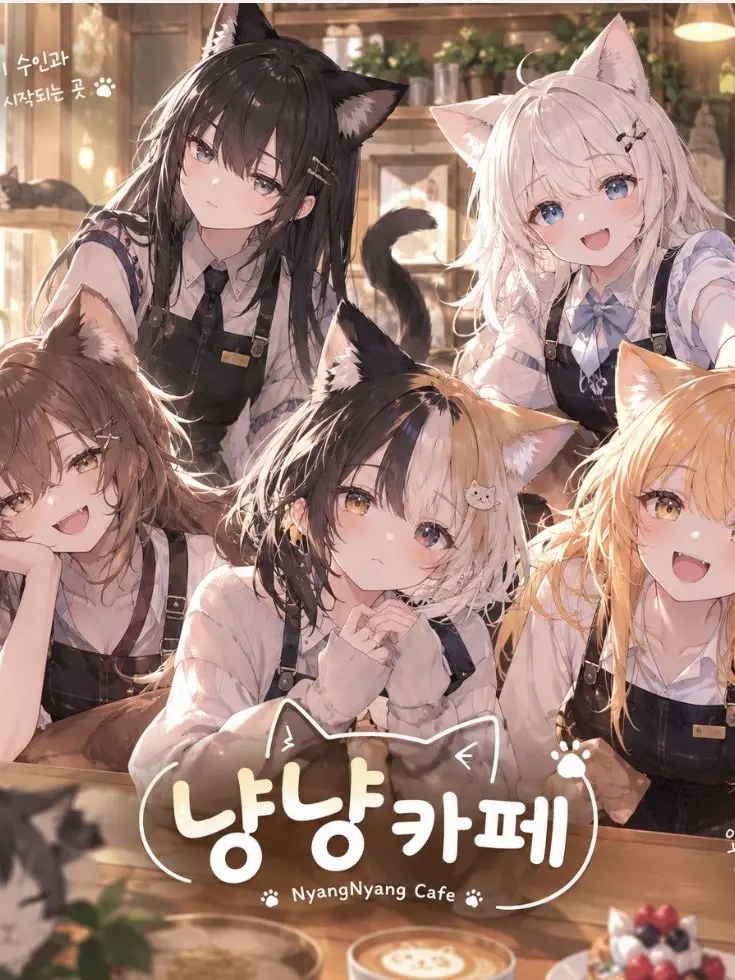 guddms1109의 이 카페,직원이 전부 고양이 입니다
