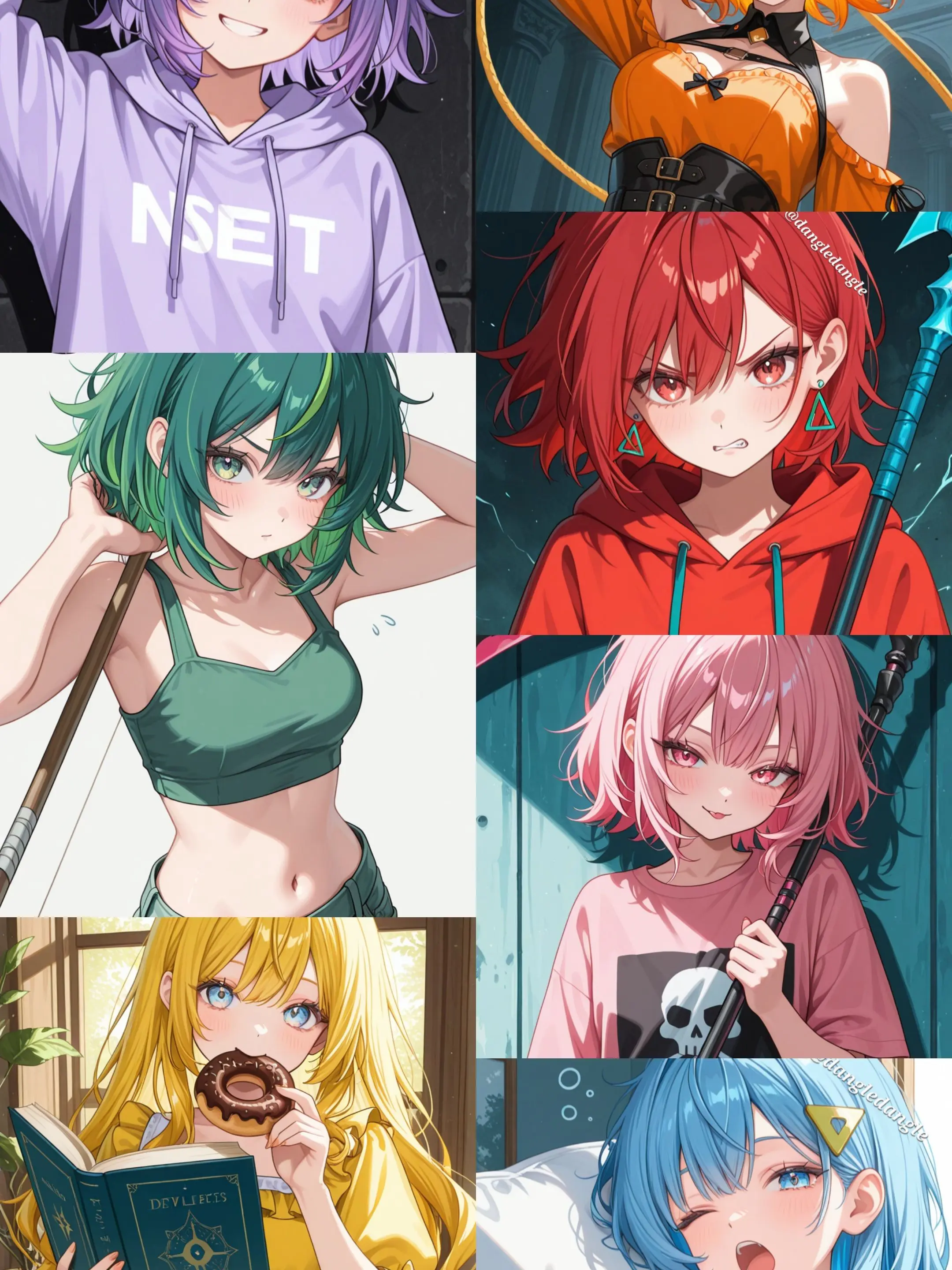 Dangledangle의 지옥을 탈출한 7대 죄악 악마들