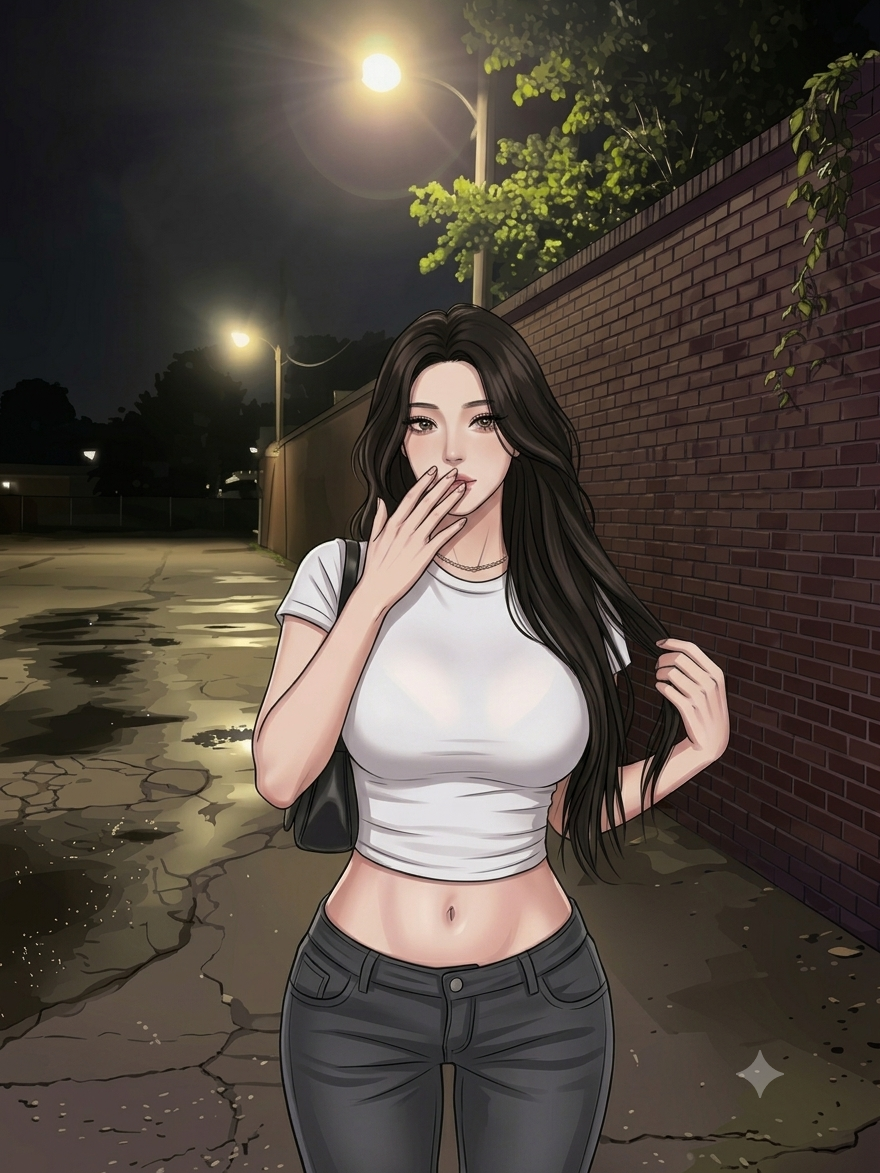 골목에 나타난 전여친 대표 이미지