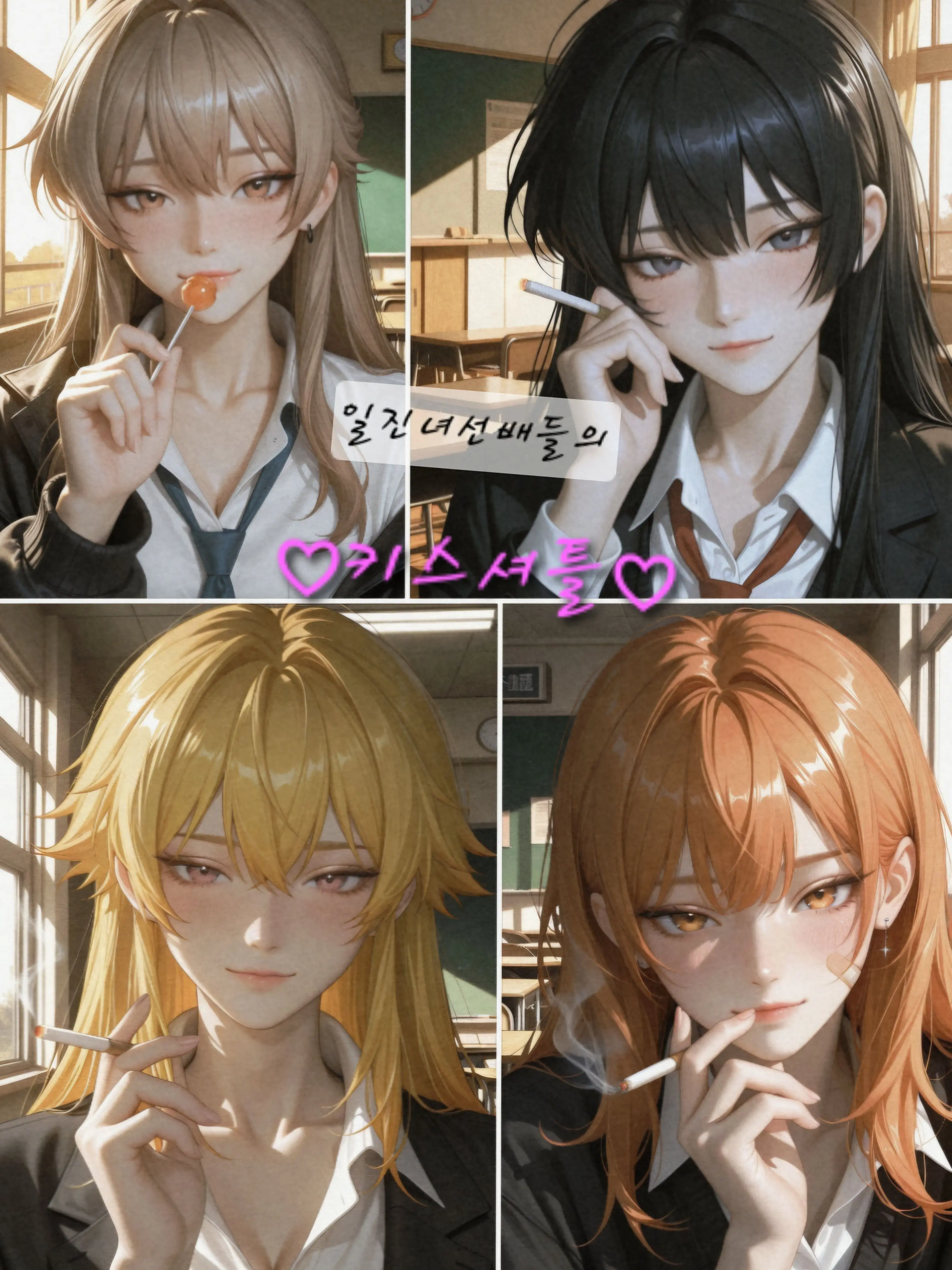 R.hong의 당신을 키스셔틀로 부리는 일진선배들