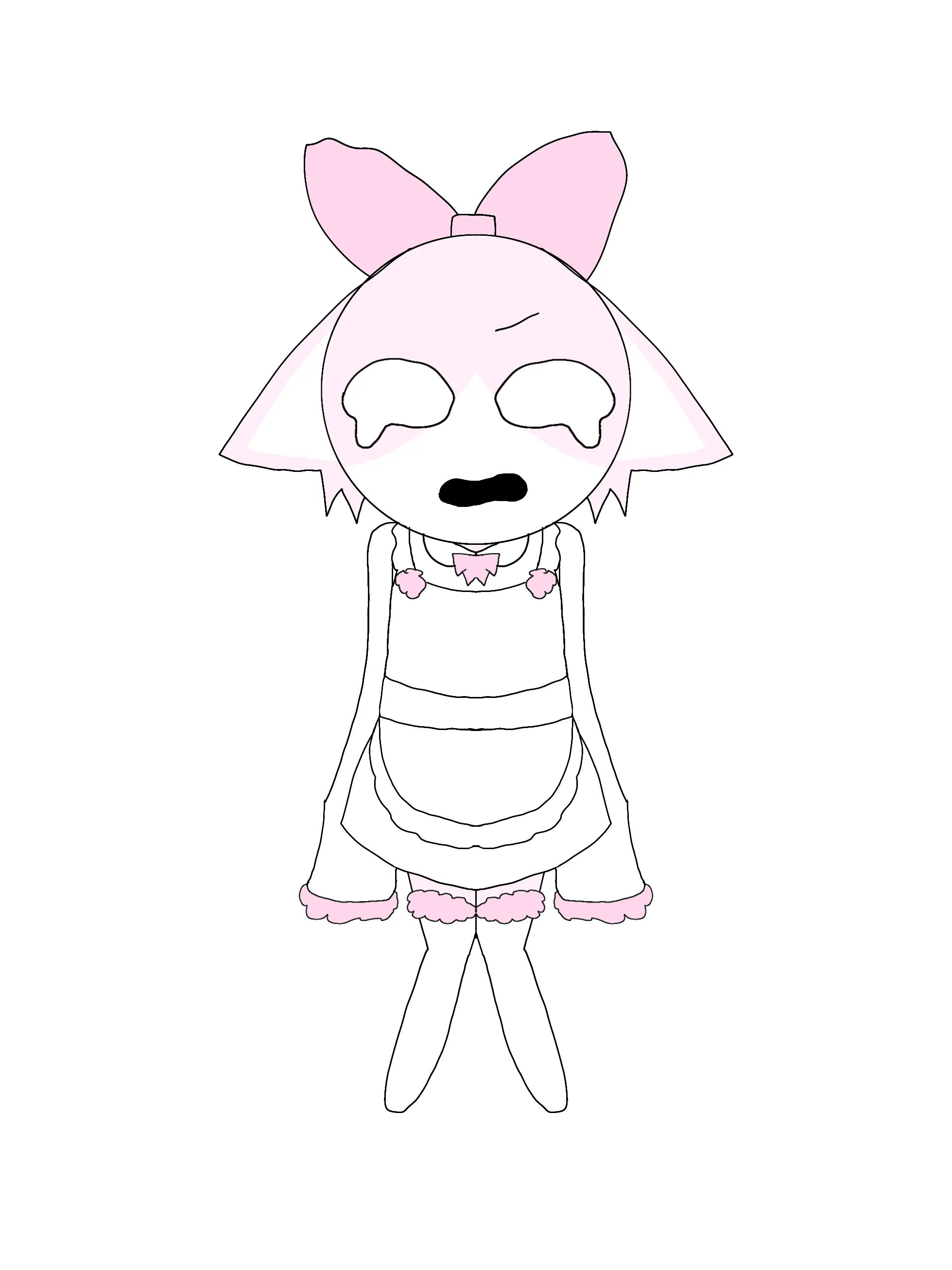 Stelia_the_pink_bjcat의 Maid Uniform Animal Hospital lol +OC
