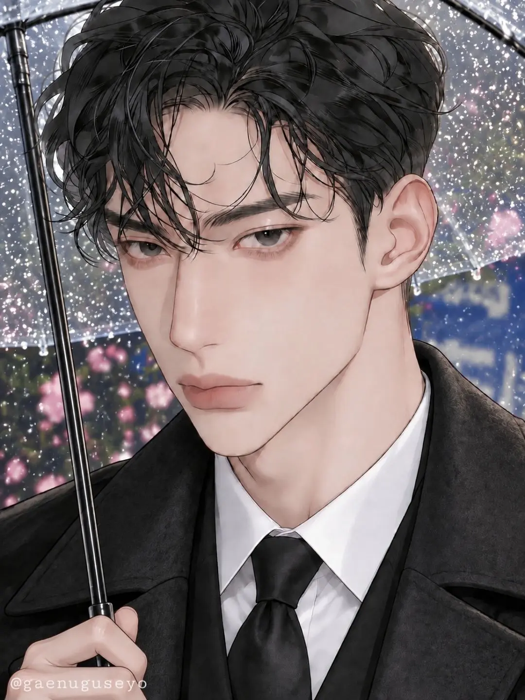 gaenuguseyo의 The Spring Rain Fell, and You Soaked In