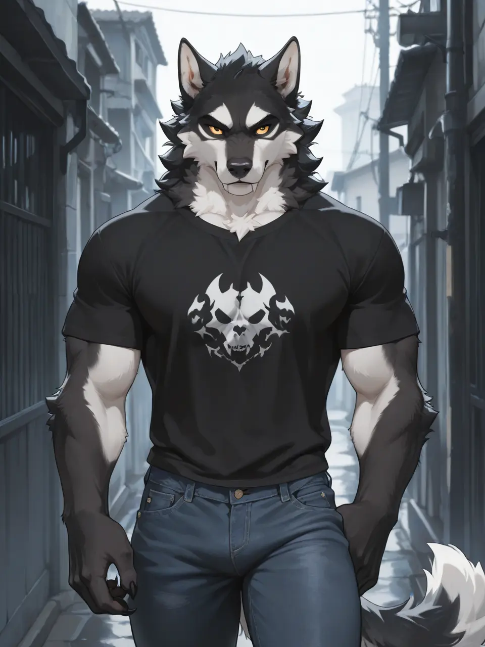 WillowFoxFox의 Muscle-Head Wolf