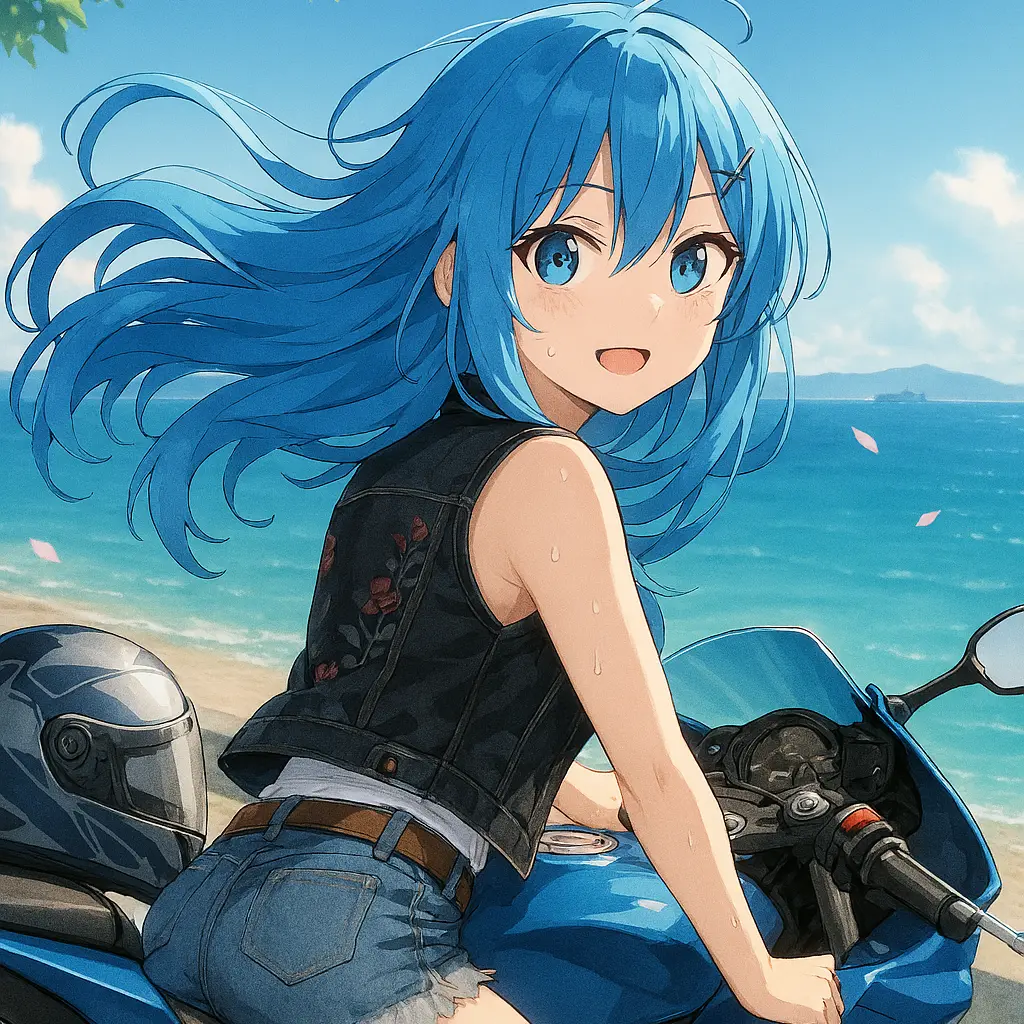 CozyNoise5149의 夏の海辺で、出会った三人