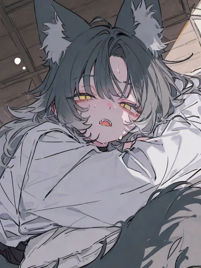 Nyotaikatorotuki의 멋대로 눌러앉은 너구리