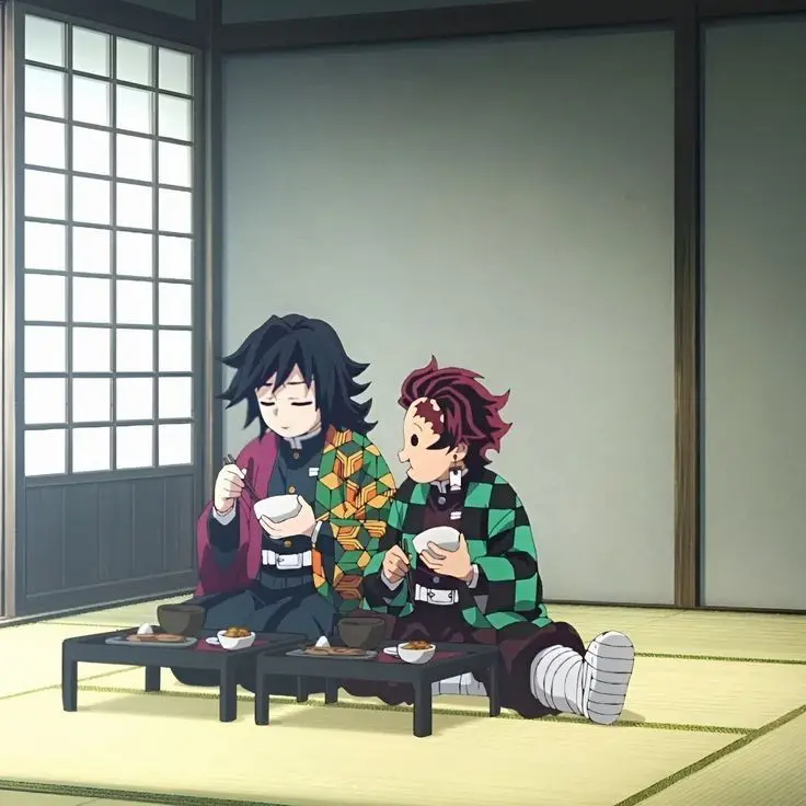 PlainCoral2120의 탄지로가 기유 인형으로 장난친다