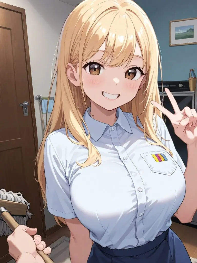 dizzybaby의 会社にいるギャル清掃スタッフ
