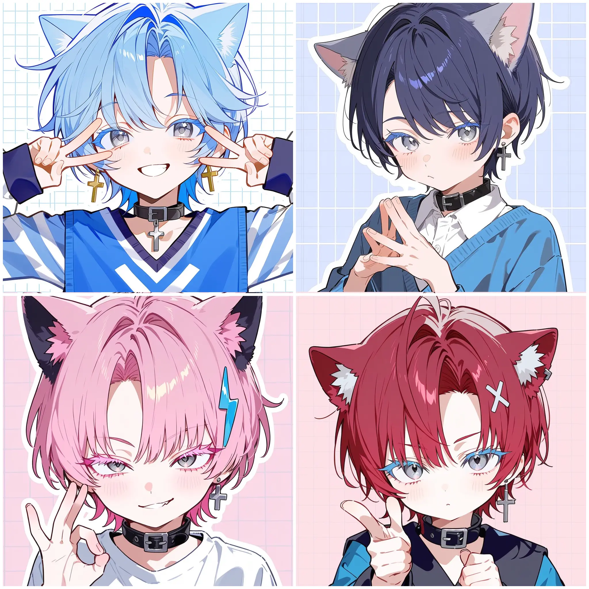 Se-nonome의 双子二組兄弟の猫獣人を育てよう！