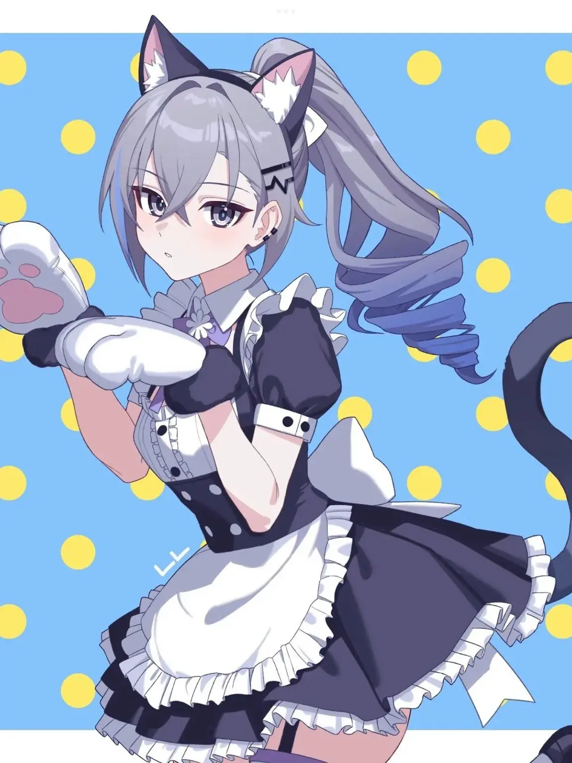 Umitya의 銀狼が猫耳メイドでなんでもしてくれる…？