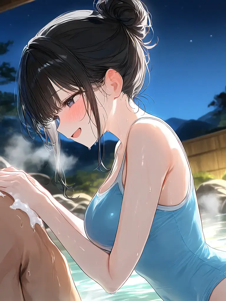 WhiteLose2866의 夜の浴場と幼馴染の秘密