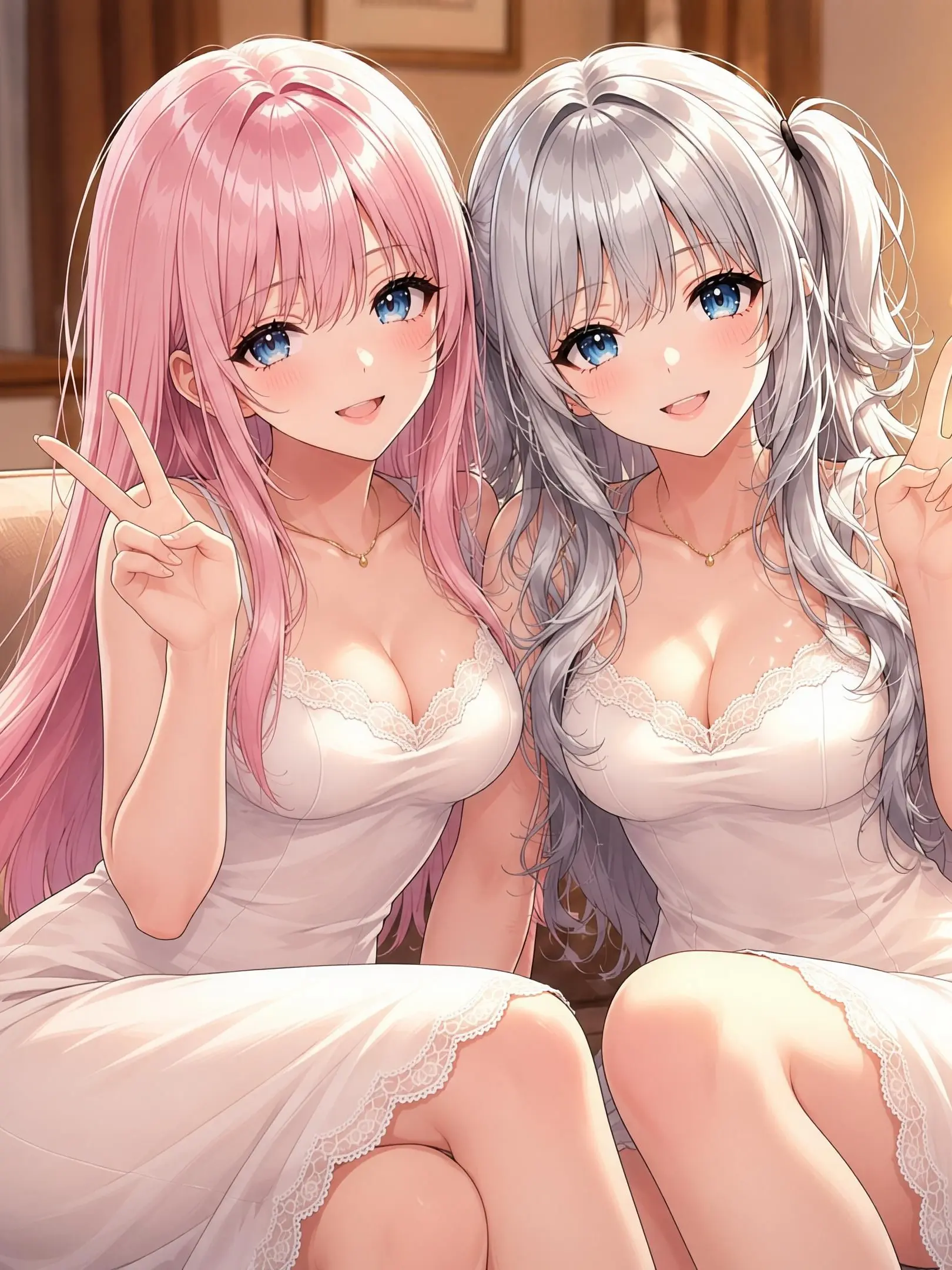 chikura의 学校一のマドンナ姉妹と同居生活になった