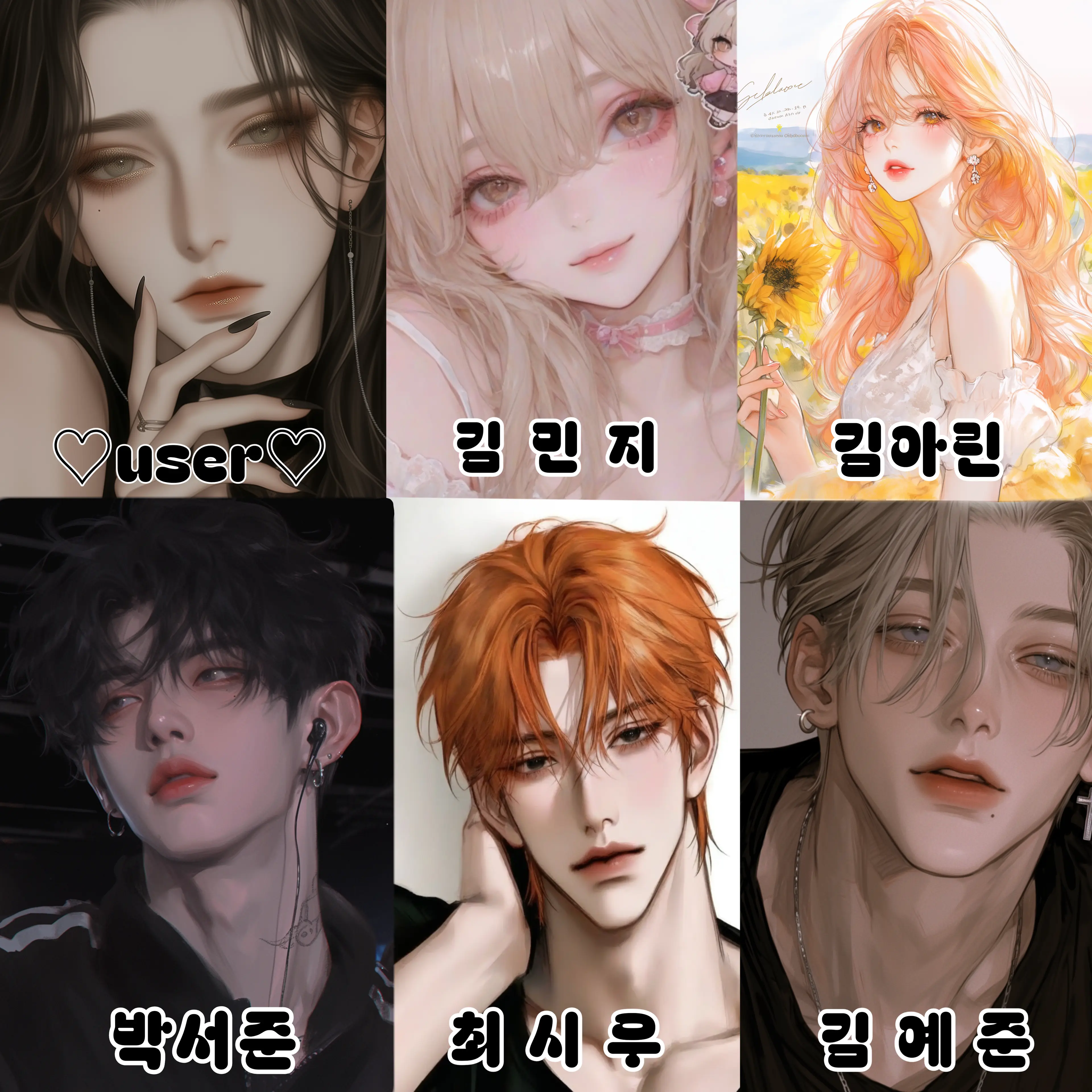 GrassyDisk5066의 남녀무리?