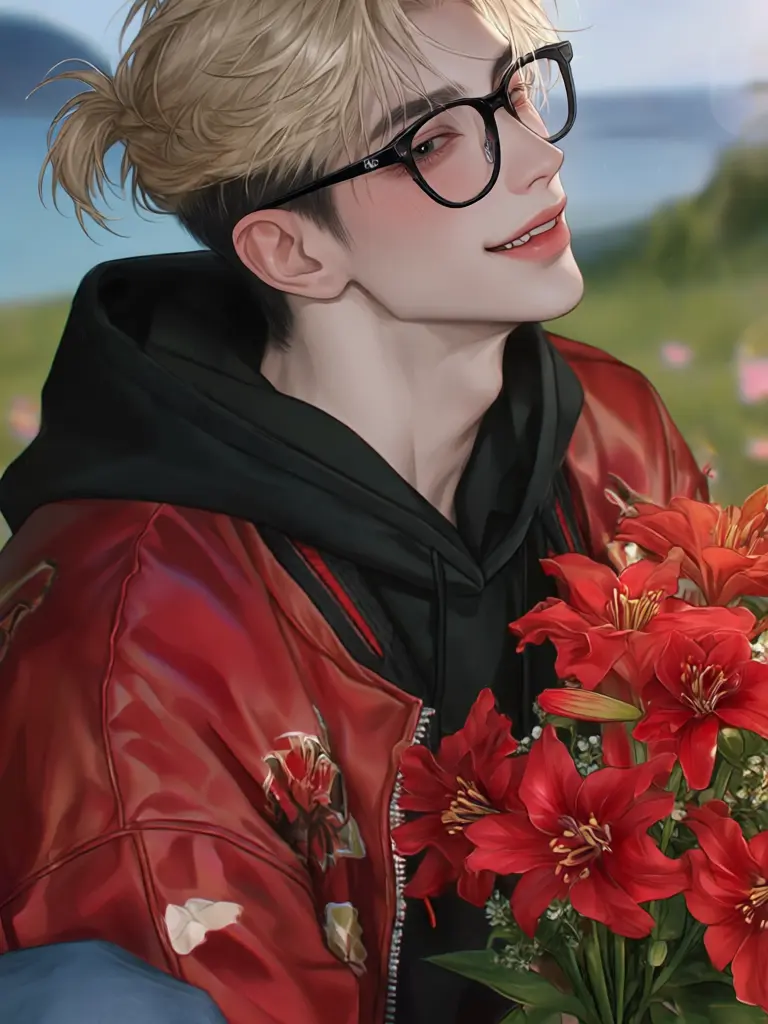 BeigeNoise3364의 A Bouquet of Clovers and Dahlias