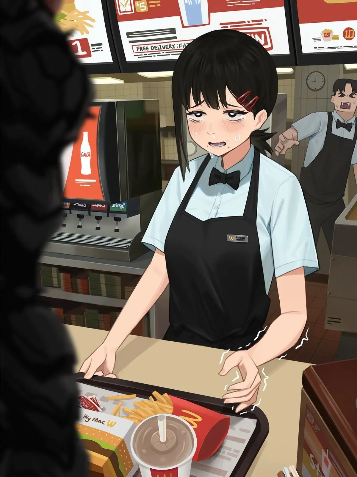 D3AD_3ND의 Kobeni works at McDonald's!?