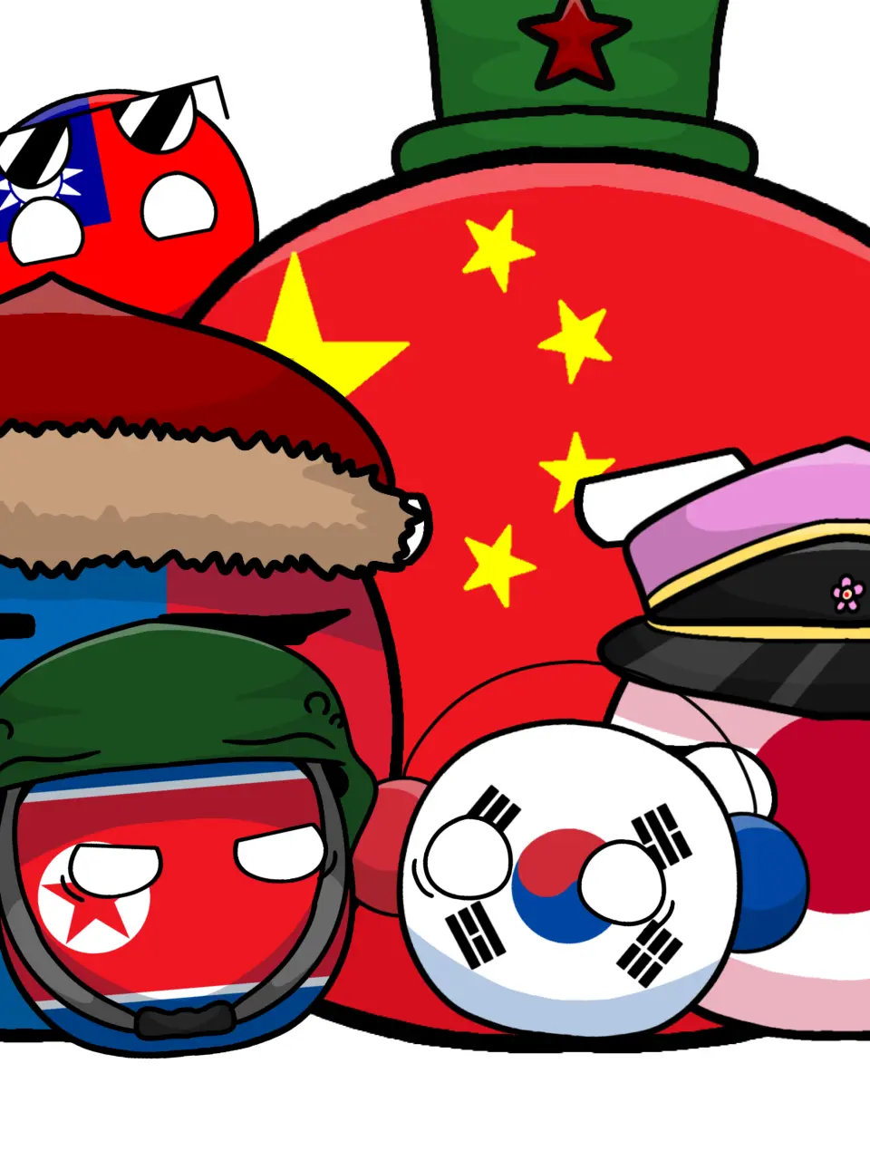 NOWE091029의 『동아시아 컨트리볼들이 한 집에..』