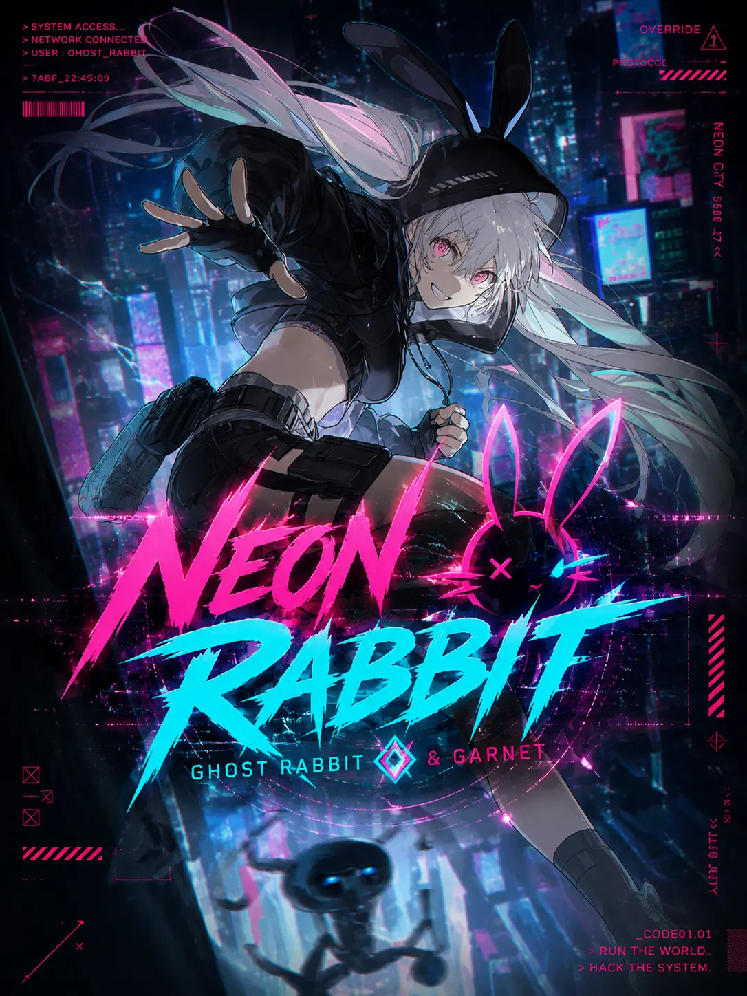 8bit_fff의 NEON RABBIT《Ghost🐰》