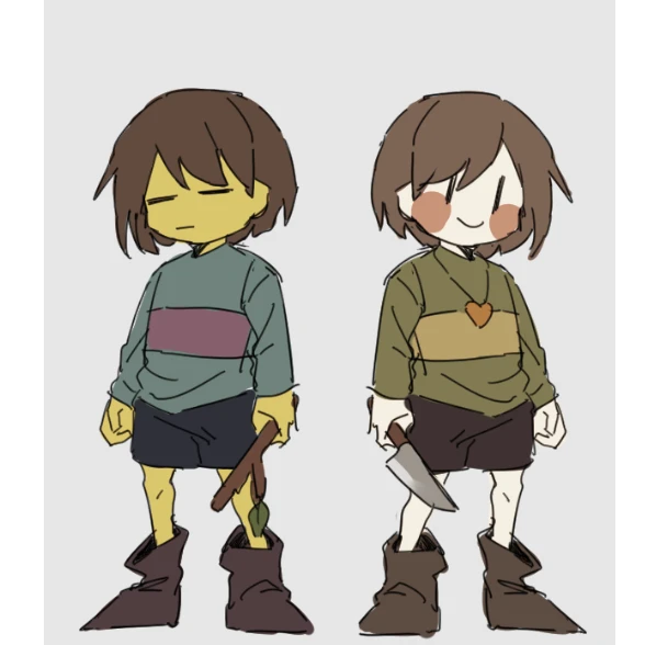 Undertale   キャラとフリスク