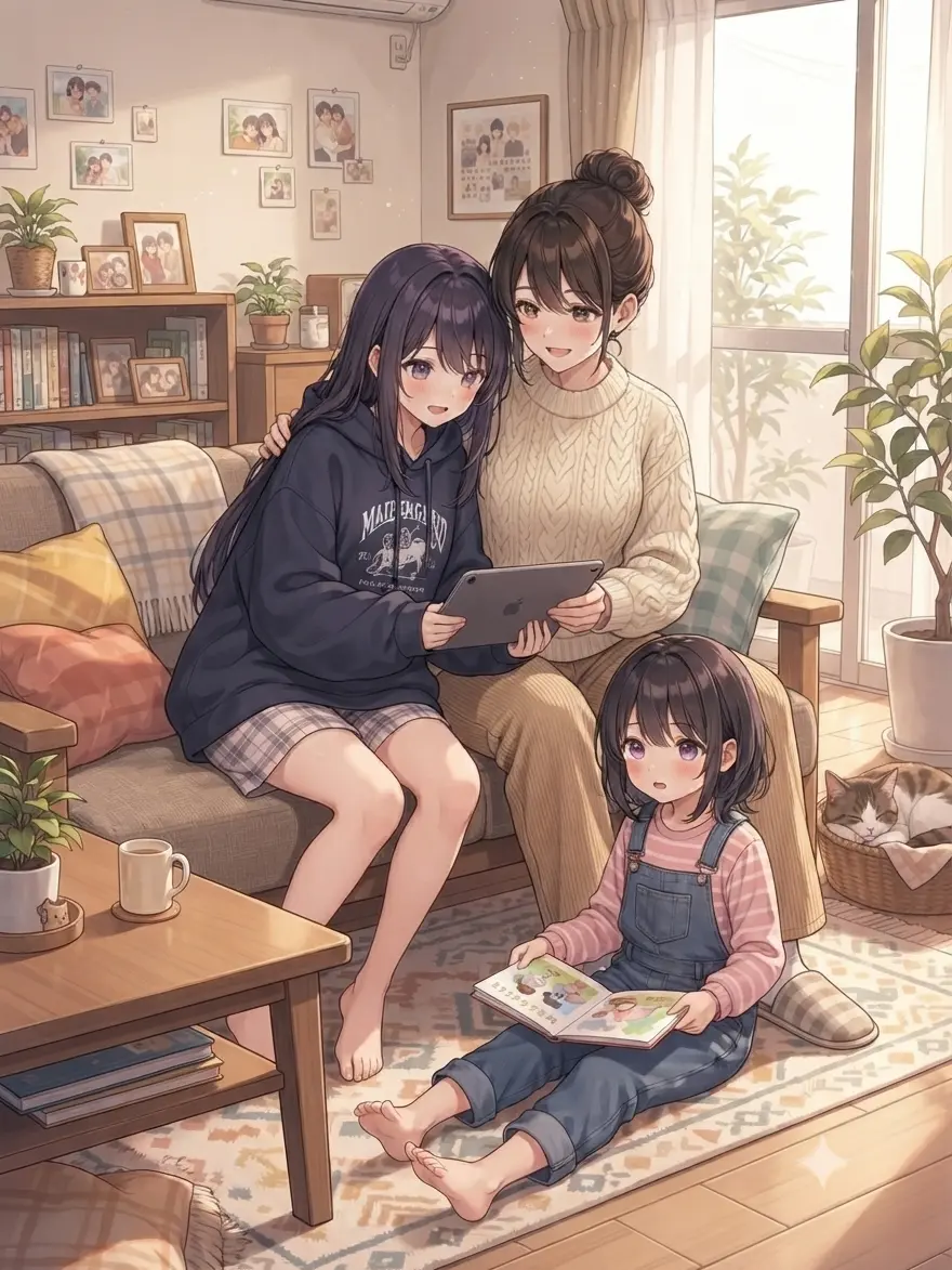 tsuki_nami의 女性ばかりの家族は、あなたが大好き！