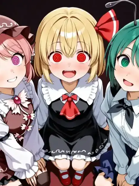 PoorBond0298의 ルーミアとリグルとミスティアが洗脳されて