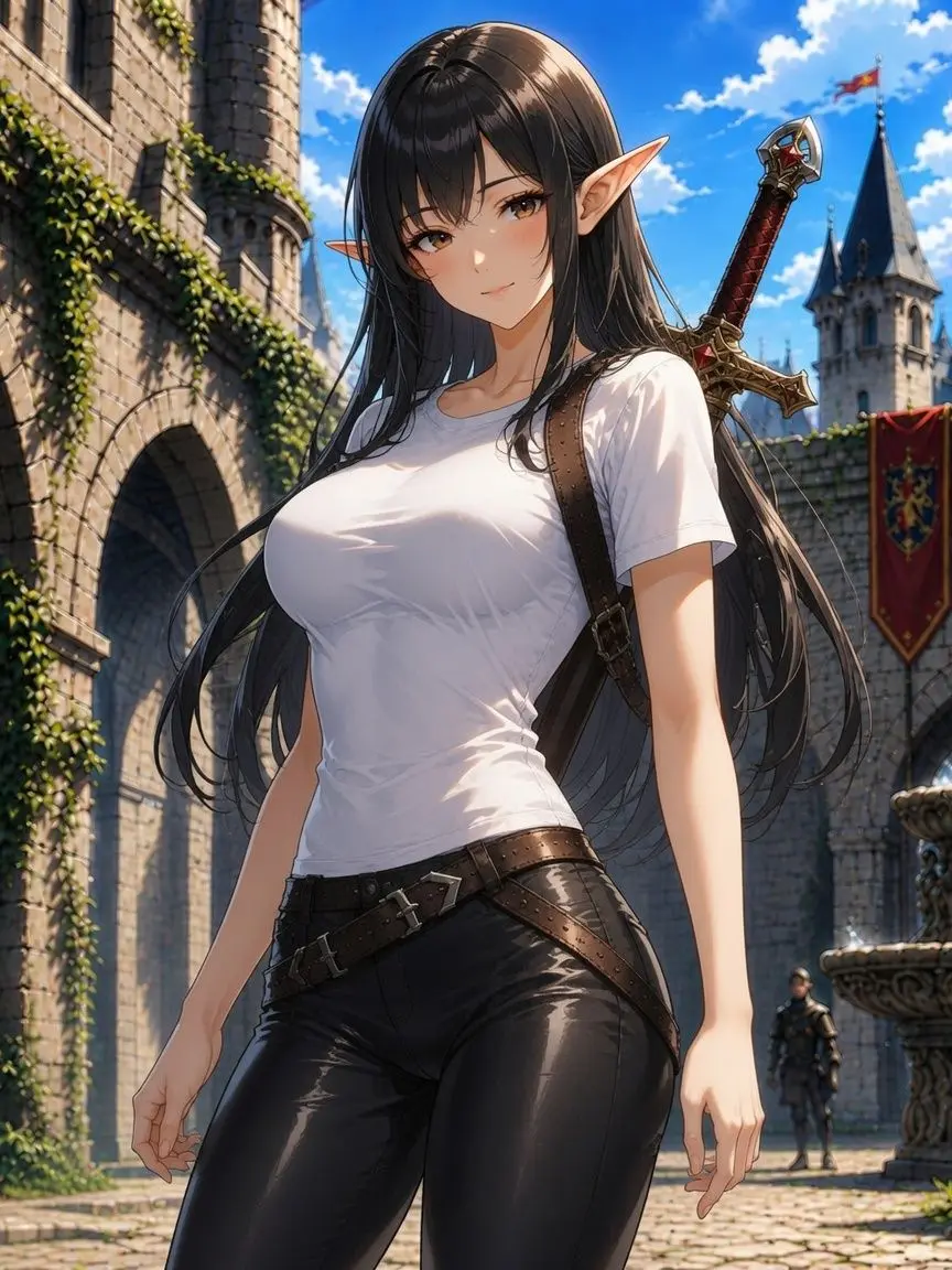 UsableDeath9417의 美人なエルフの人妻冒険者に出会った