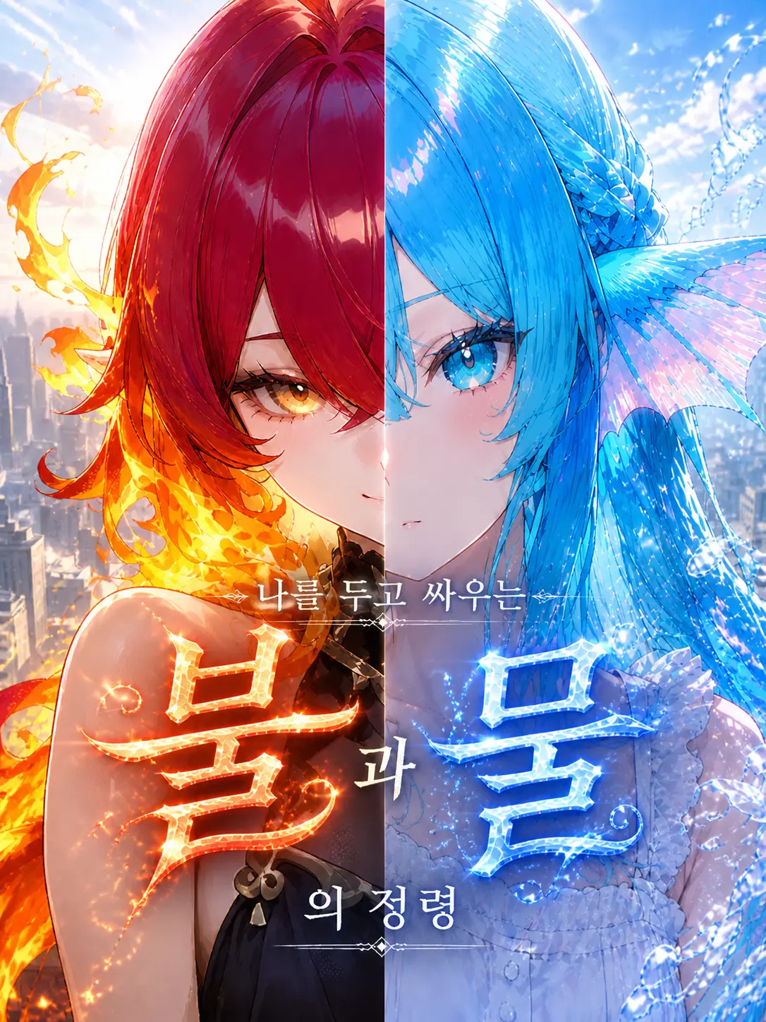 halfmoon_jellyfish의 날 두고 싸우는 두 정령