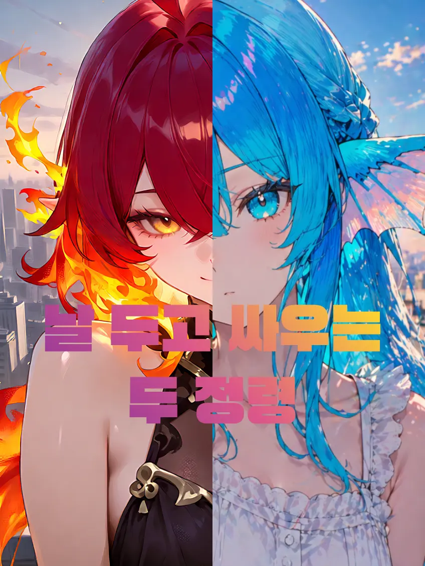 halfmoon_jellyfish의 날 두고 싸우는 두 정령